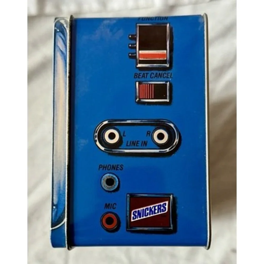 Vintage - 1989 Edition, Fun Size Snickers, Mars Stereo Radio Advertising Tin